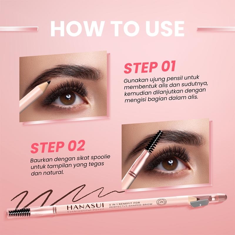 HANASUI EYE BROW PENCIL BLACK